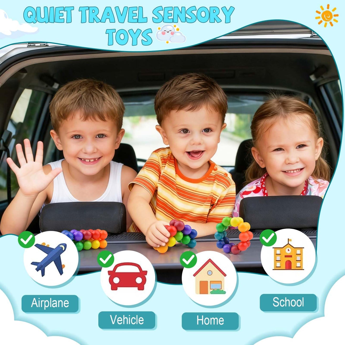 Yrissmiss Autism Sensory Toys – Fidget & Travel Toy for Kids 3–5