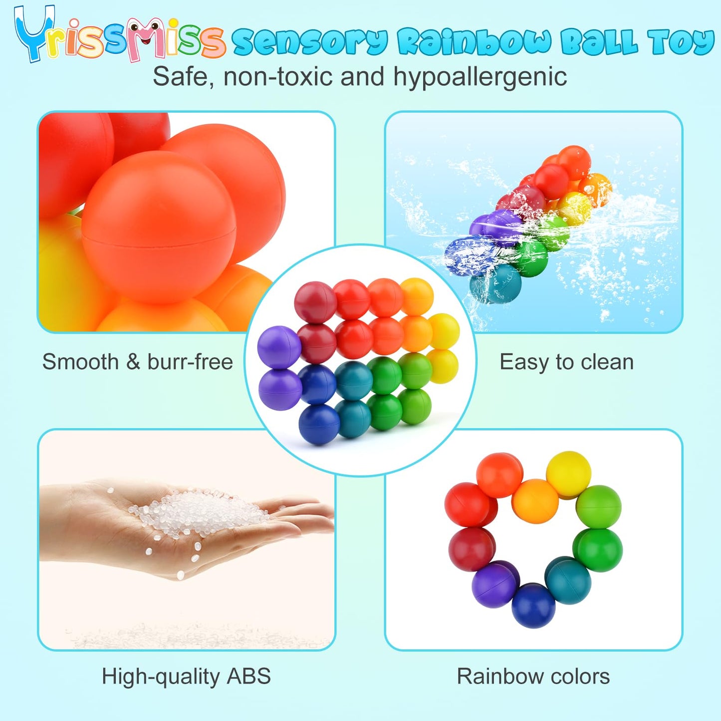 Yrissmiss Autism Sensory Toys – Fidget & Travel Toy for Kids 3–5