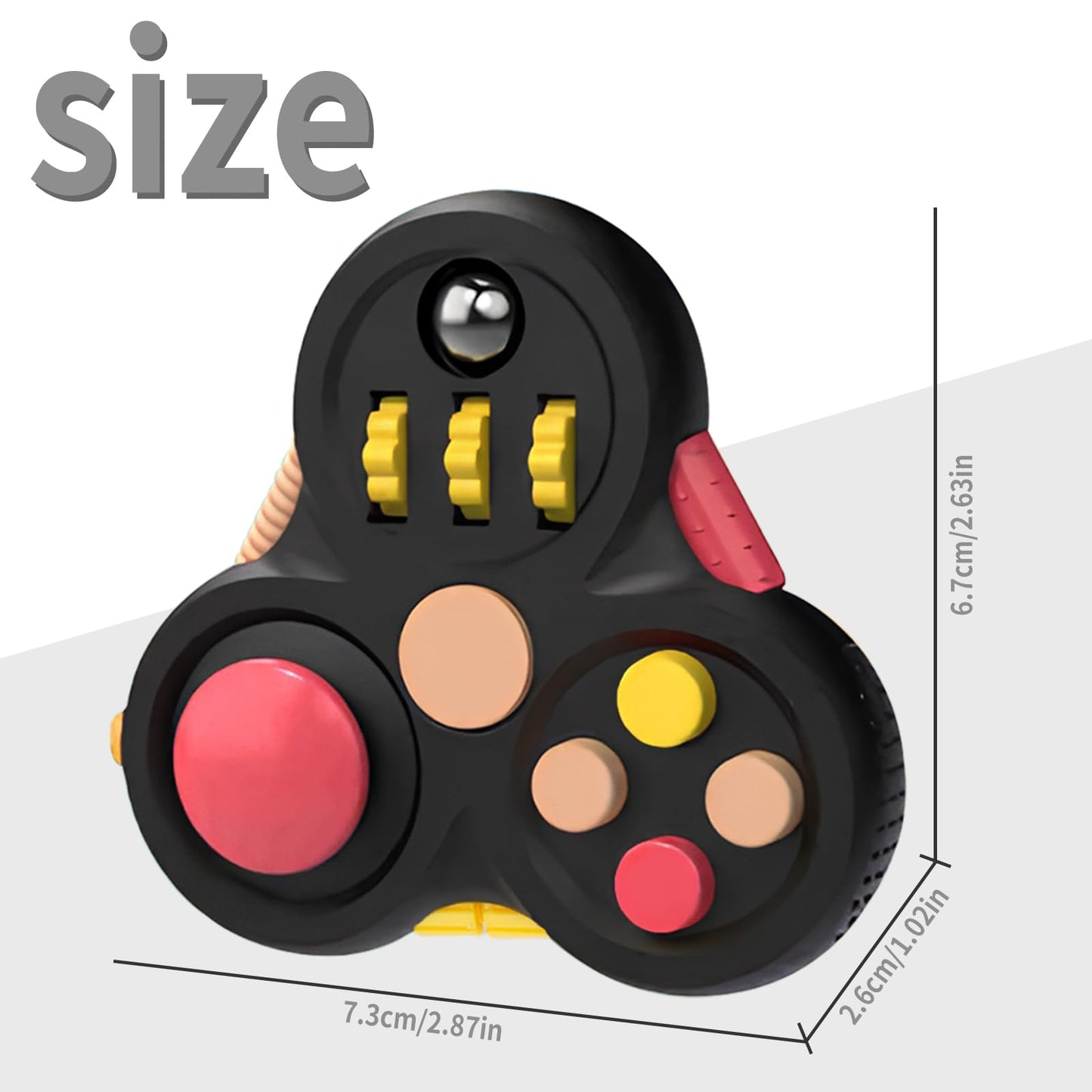 Yrissmiss Fidget Pad for Adults — Quiet Stress Relief Fidget Toy, ADHD & Autism Friendly, Desk & Travel