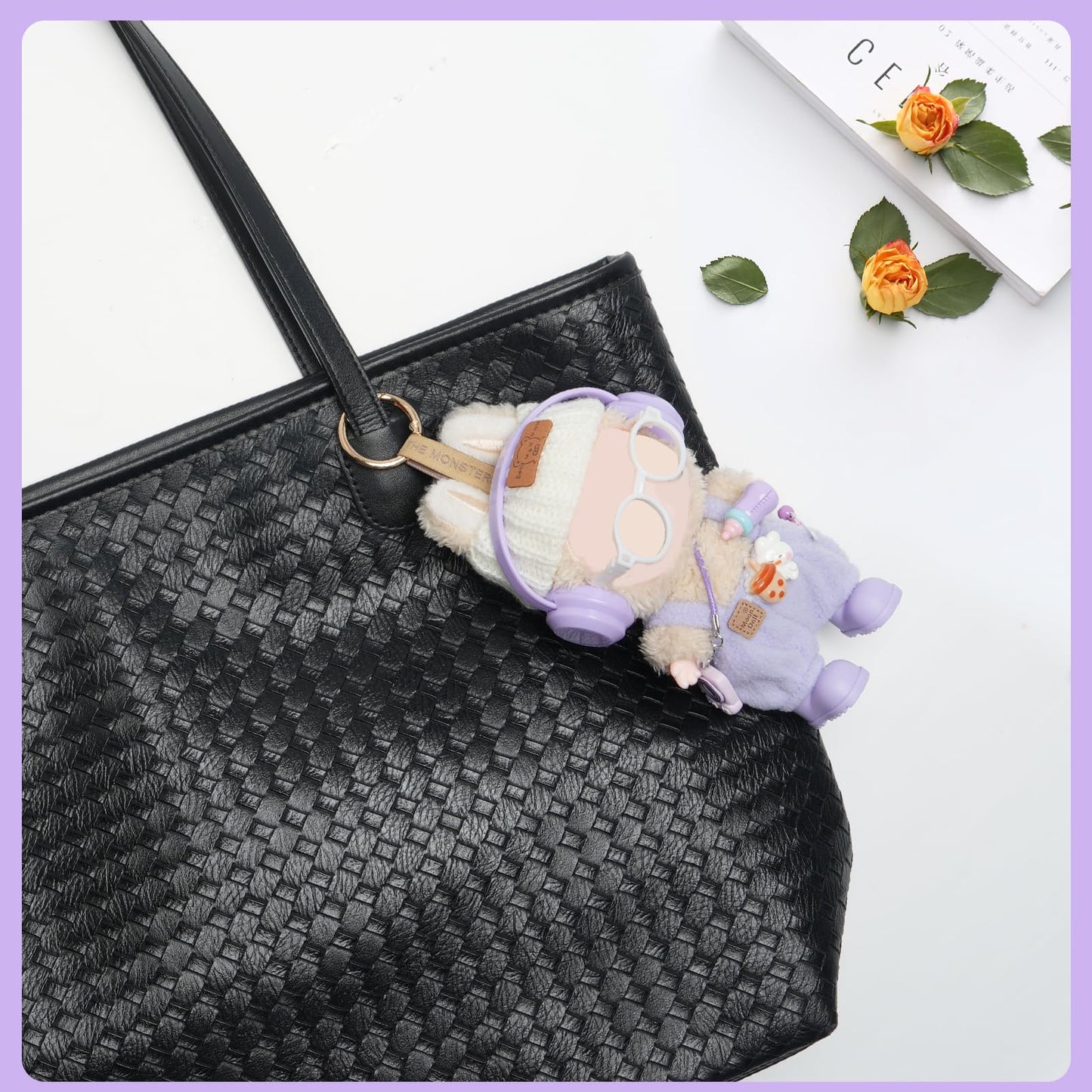Yrlisfon 8-Piece Doll Clothes Set for 17cm Dolls – Purple Outfit Accessories