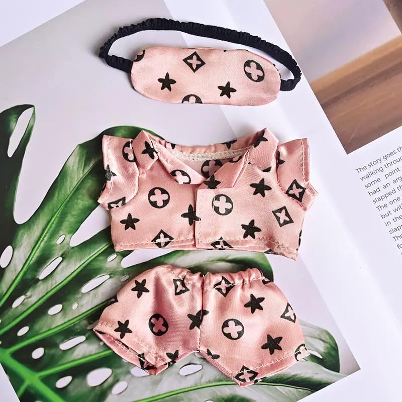 Yrlisfon Pink Doll Clothes Set for 17cm Labubu-Compatible Dolls | Cute Outfit Accessories
