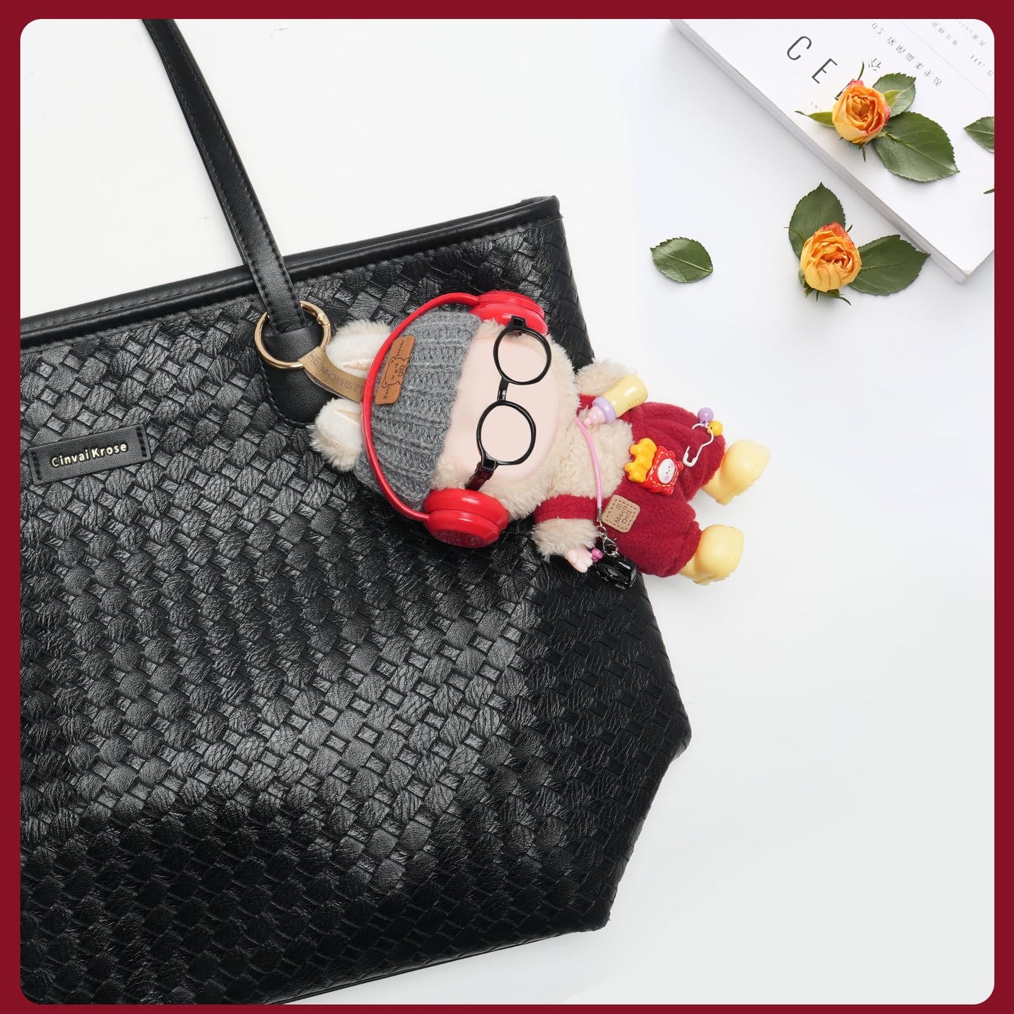 Yrlisfon 8-Piece Doll Clothes Set for 17 cm Dolls – Red Outfit Accessories