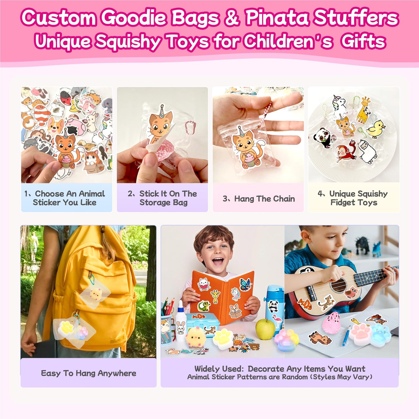 YRSDQueenA Taba Squishy Pack – 24 Cute Squishies + 50 Stickers