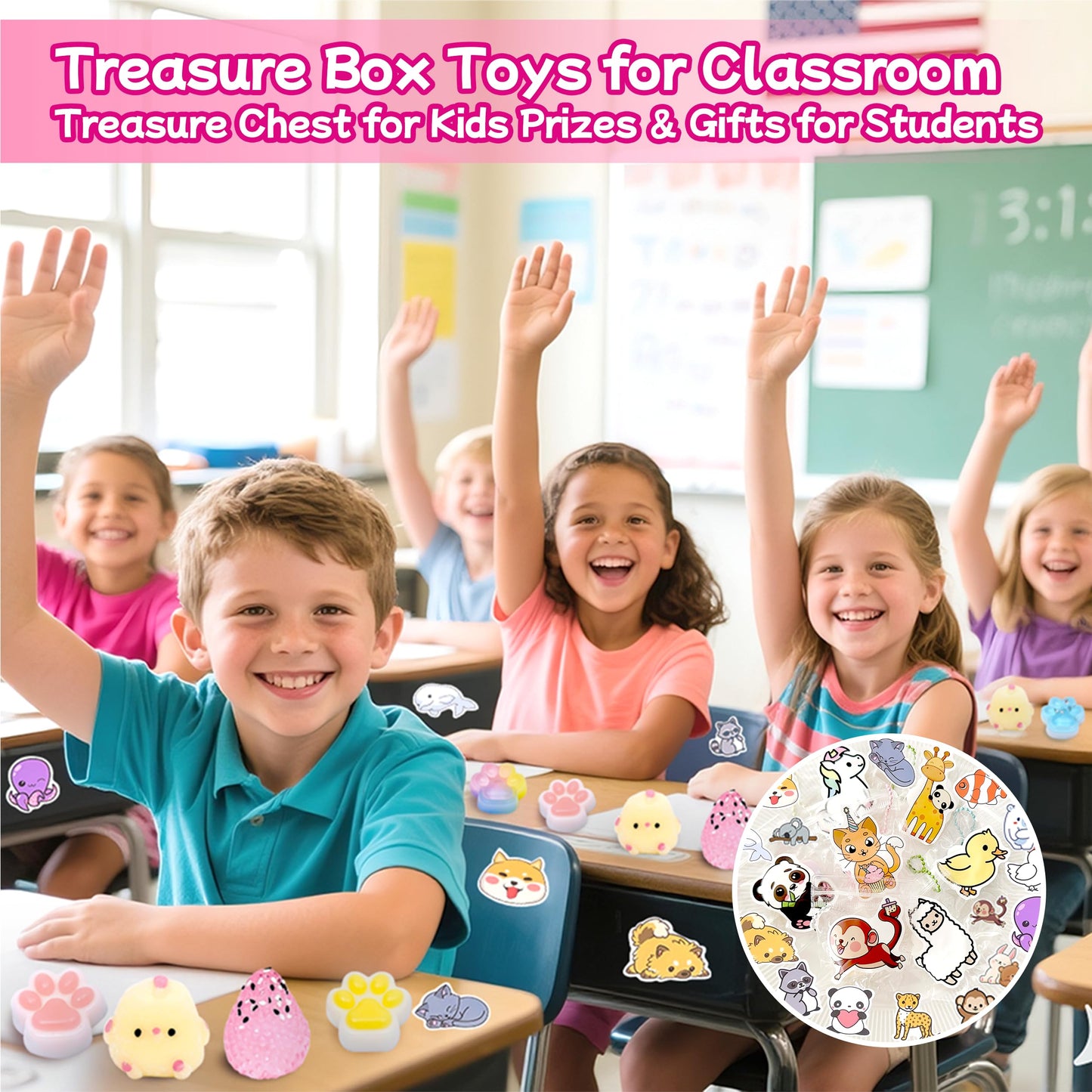 YRSDQueenA Taba Squishy Pack – 24 Cute Squishies + 50 Stickers