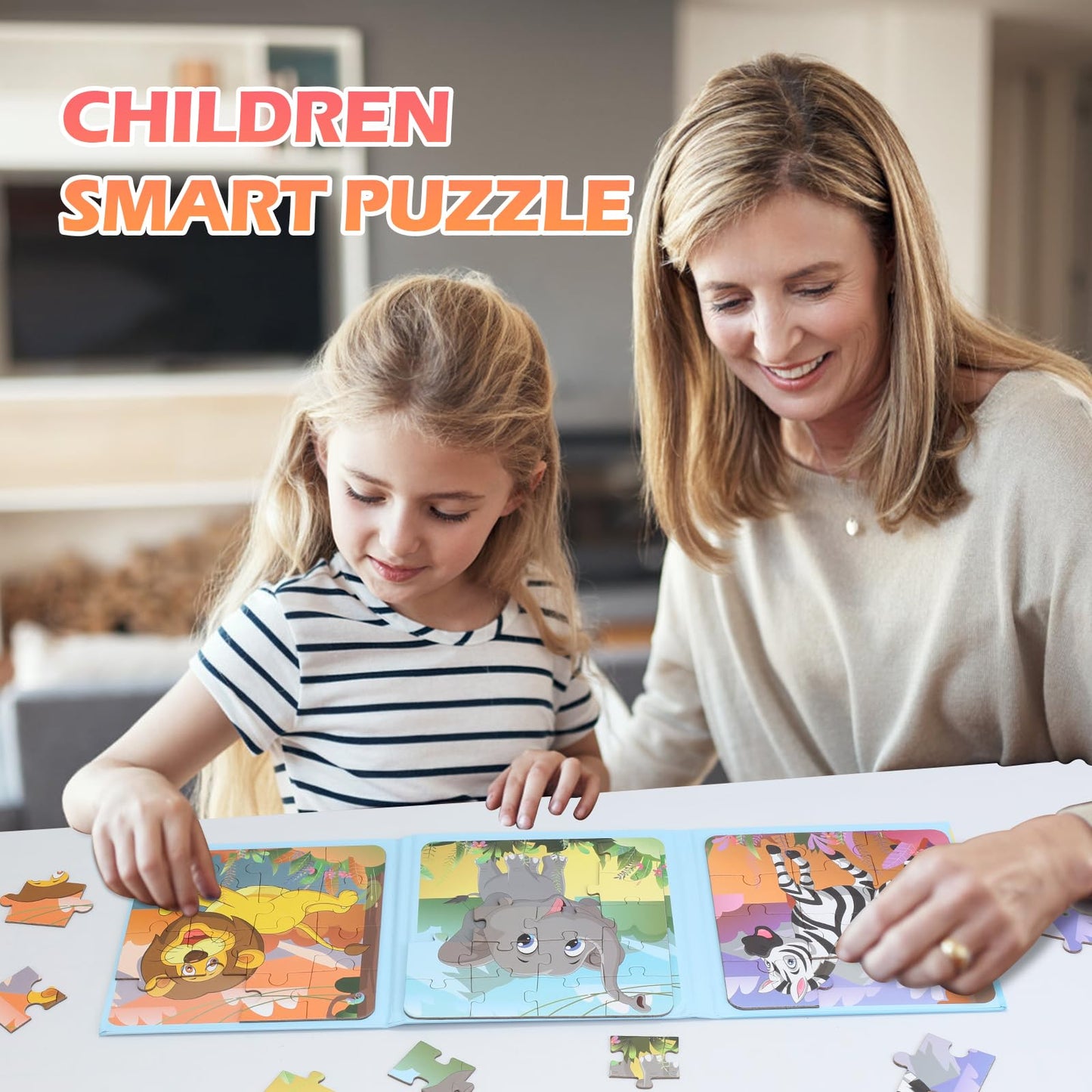 YSCEN Magnetic Puzzles for Kids – Dinosaur Jigsaw Set for 3-5 Year Olds