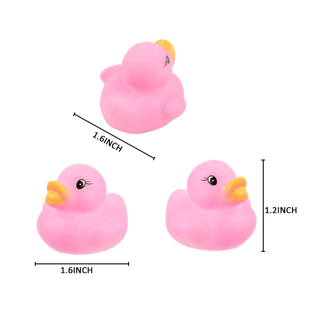 YsesoAi 50 Pcs Rubber Ducks Bath Toy – Multicolor Mini Floating Duck Set for Bath, Party Favors & Gifts