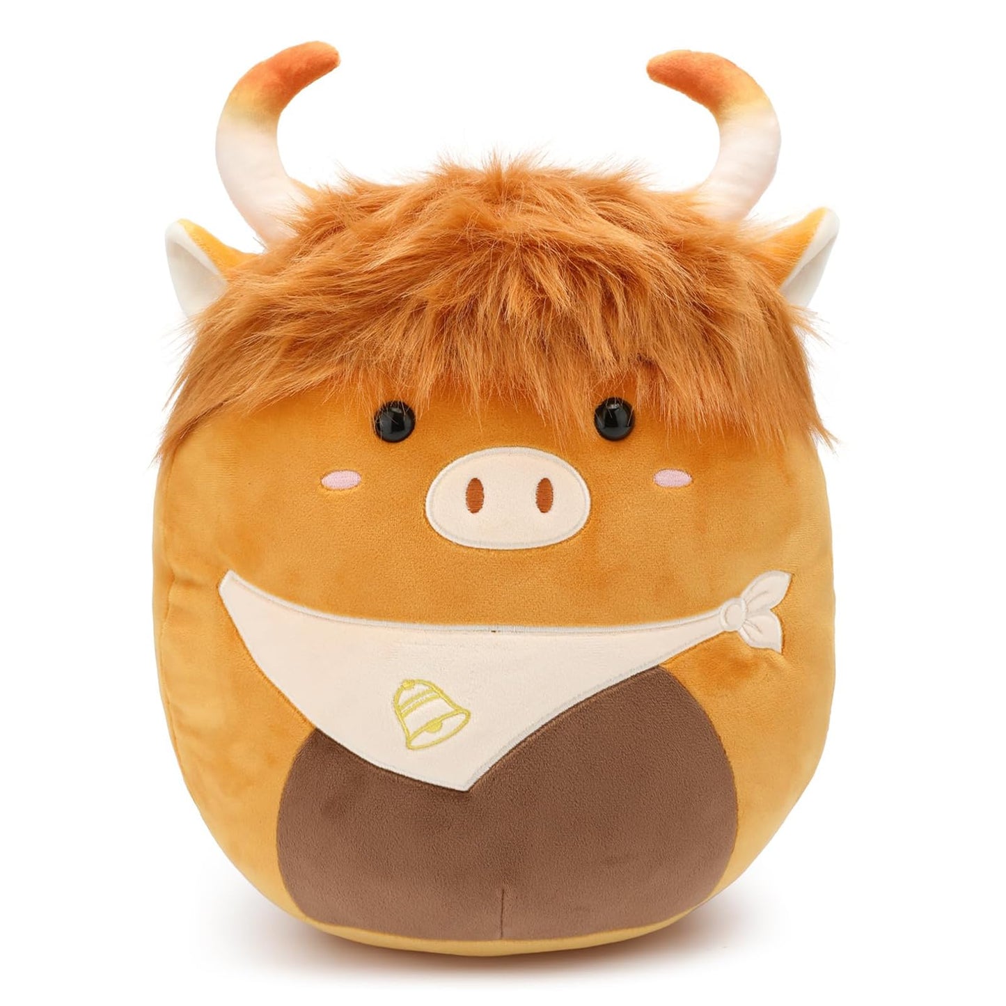 Yytoyshop Highland Cows Plush Pillow - Adorable Cow Stuffed Animal & Home Decor