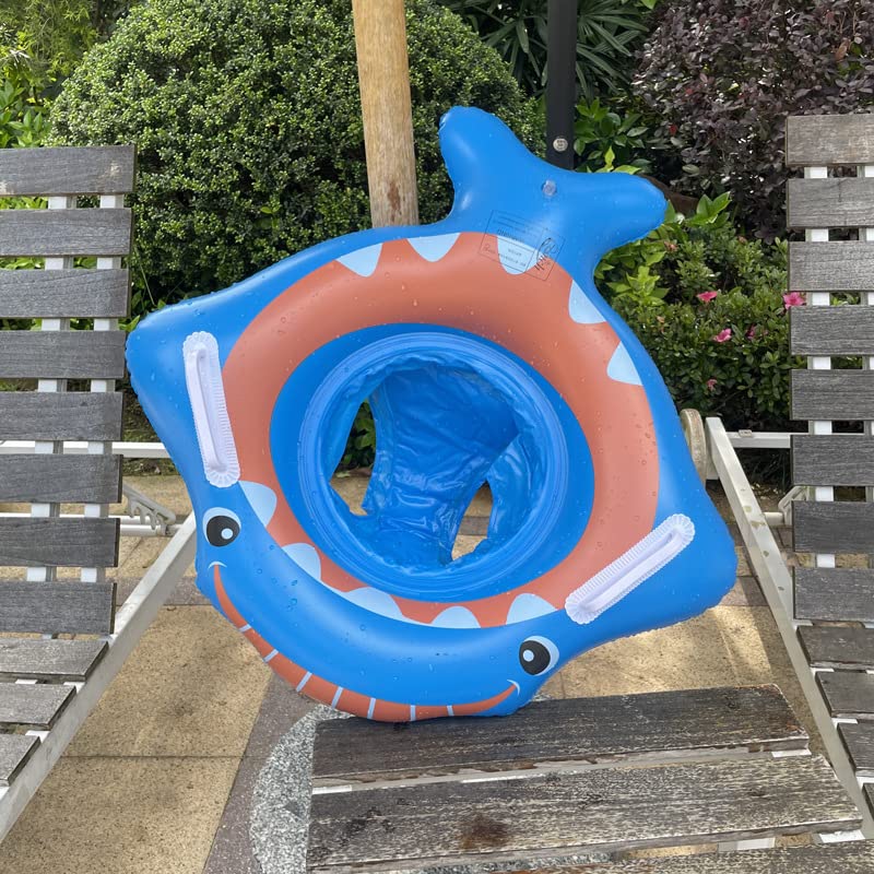 YUERFEILA Baby Shark Swim Ring with Seat – Toddler Pool Float
