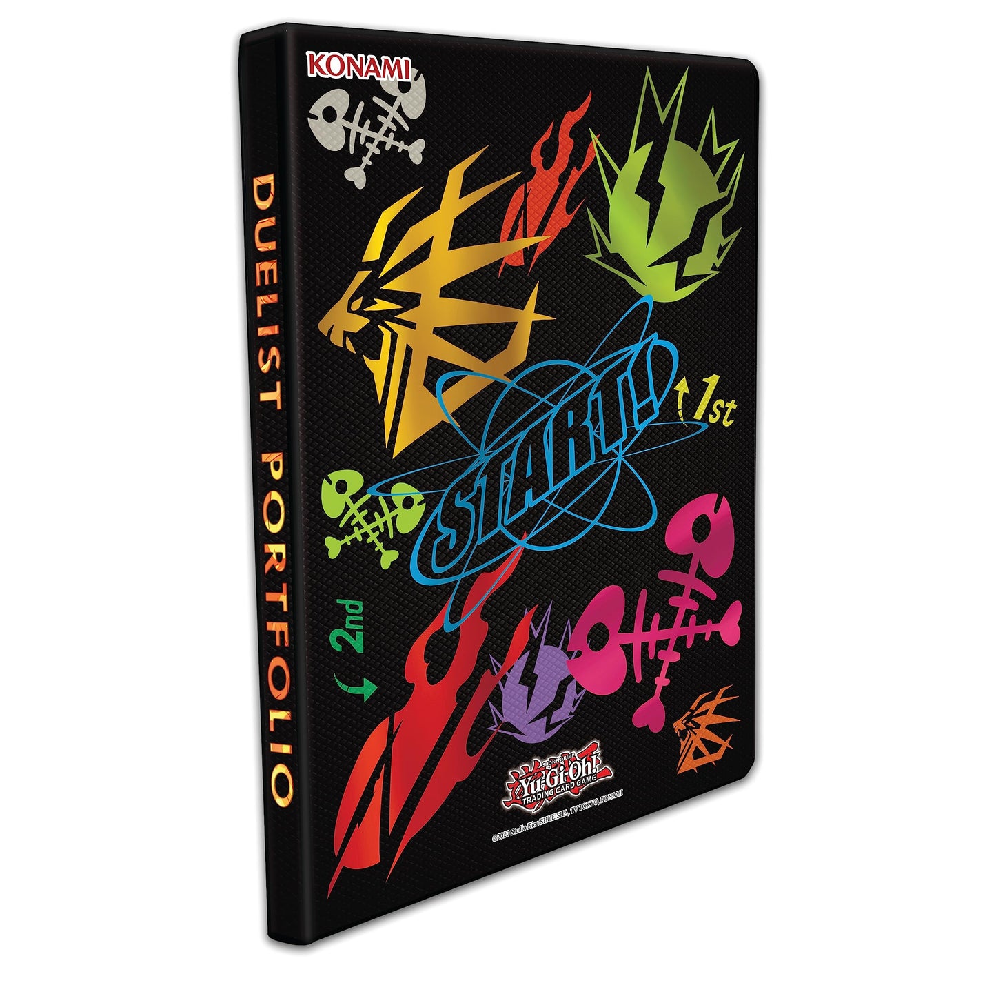 Yu-Gi-Oh! 9-Pocket Duelist Portfolio with Gold Pride Cards | TRADING CARD GAME Storage