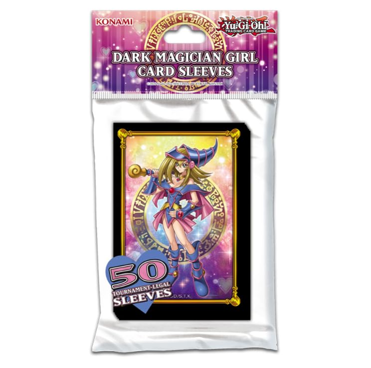 Yu-Gi-Oh! Dark Magician Girl Deck Protector Sleeves (50ct) – Tournament Legal, Official TCG Card Sleeves
