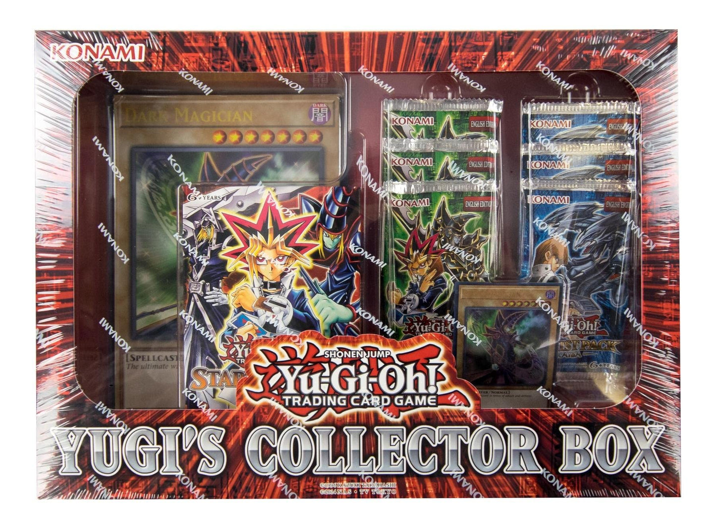 Yu-Gi-Oh! CCG: Yugi's Collector Box – Yugi Reloaded Starter Deck, 6 Booster Packs (Yugi & Kaiba), Ultra Rare Dark Magician Variant & Oversized Card