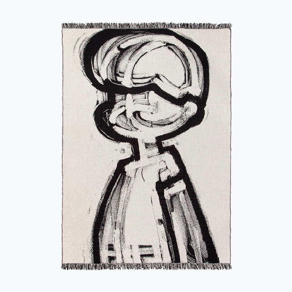 Yutaka Hashimoto - 'Study for NULL' (Does Appearance Produce Bias #096)' Tapestry Throw