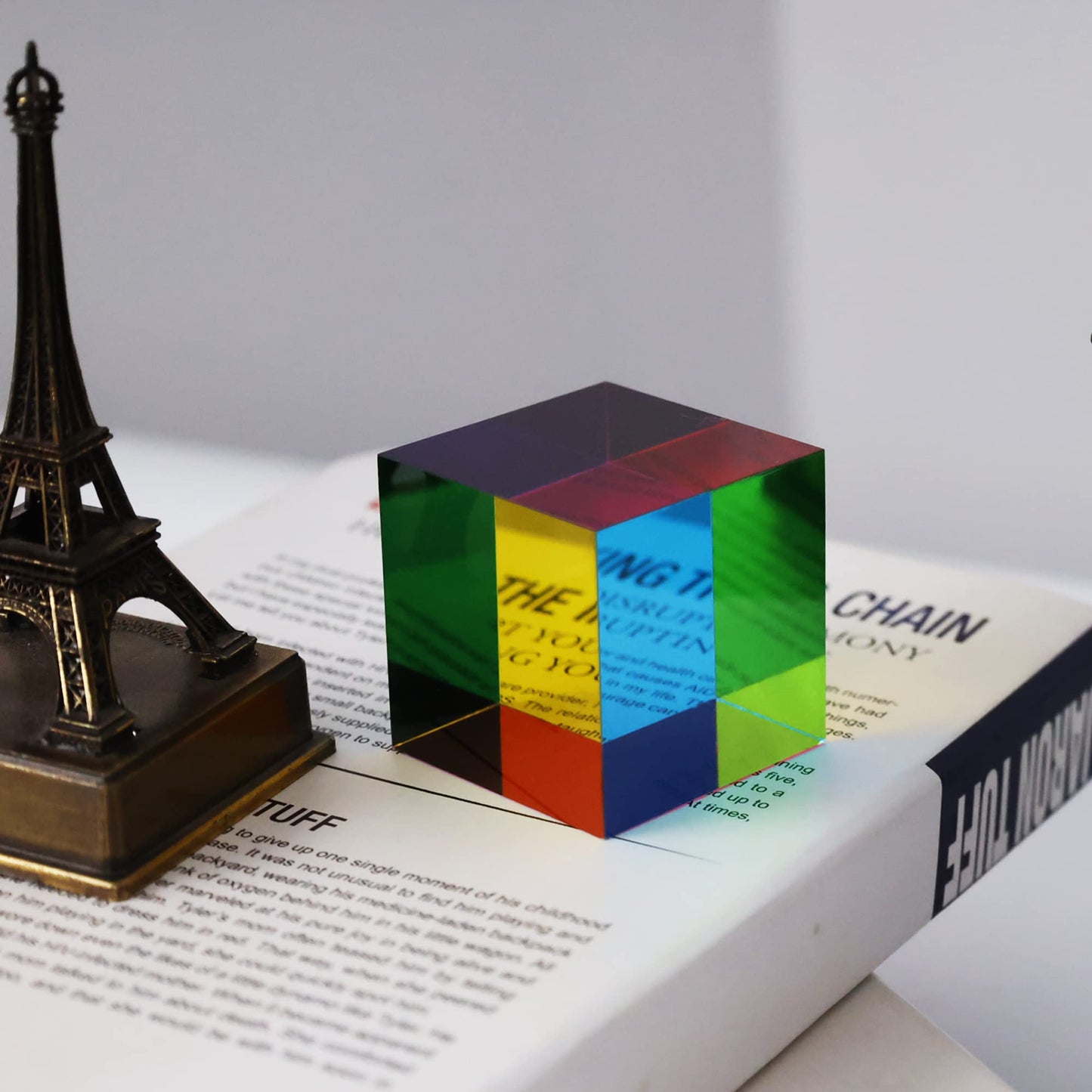 YuanDian CMY Cube – Color Mixing Acrylic Prism for Home & Education