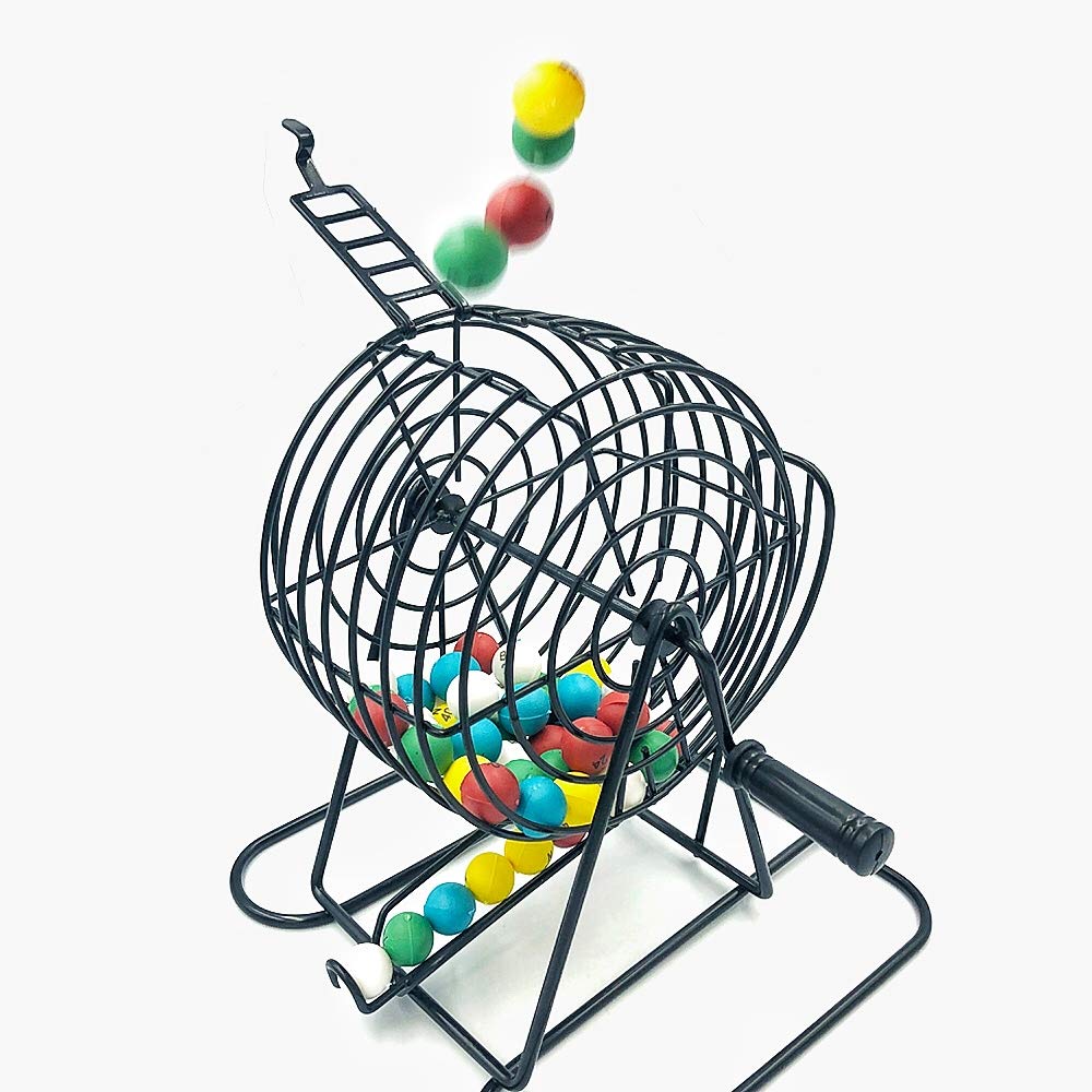 Yuanhe 3/5 Inch Bingo Balls—75 Count for Standard Cages & Boards | Easy Read for Parties & Raffles
