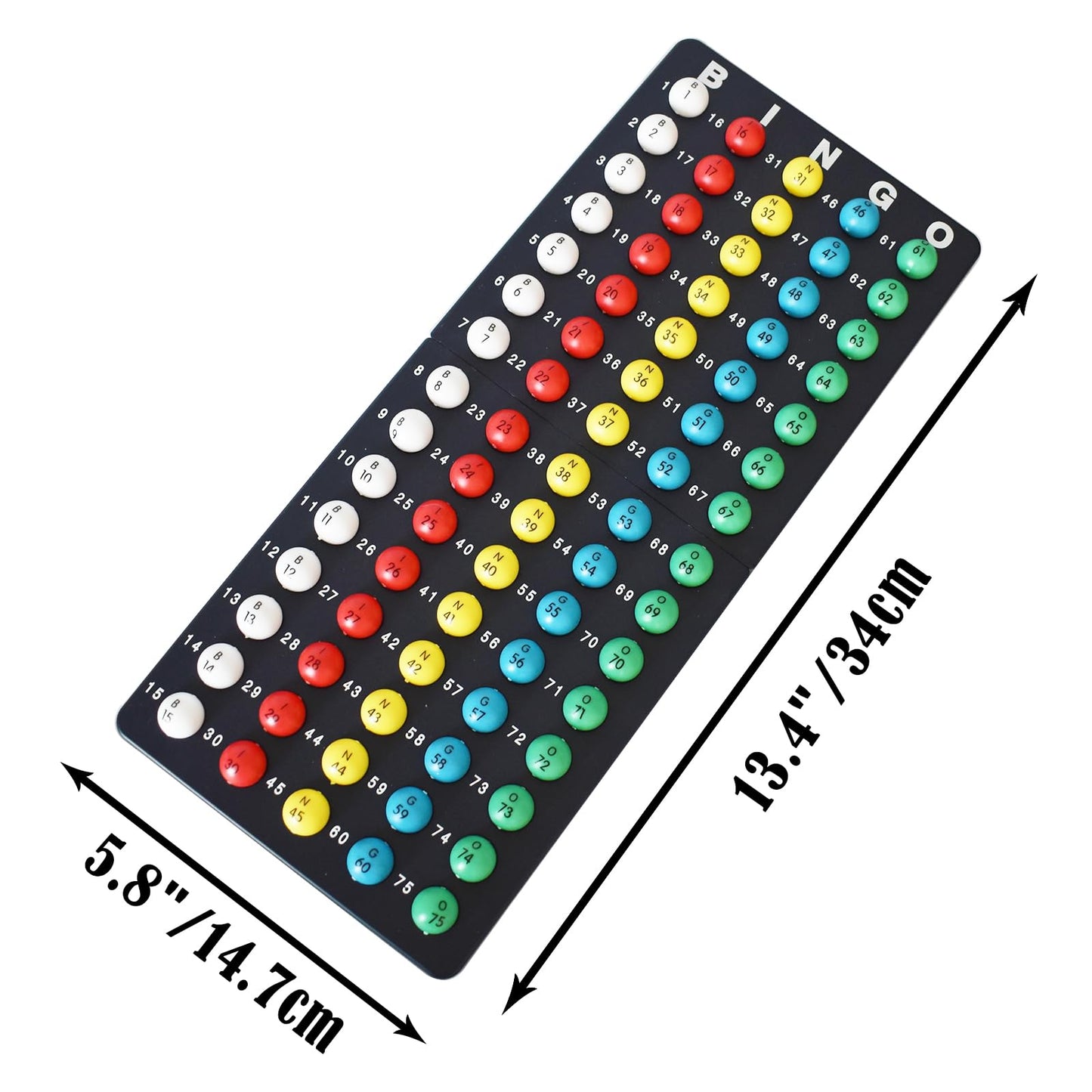 Yuanhe Deluxe Bingo Game Set – 8-inch Cage, 1000 Chips, 100 Cards, 75 Balls for Large Groups