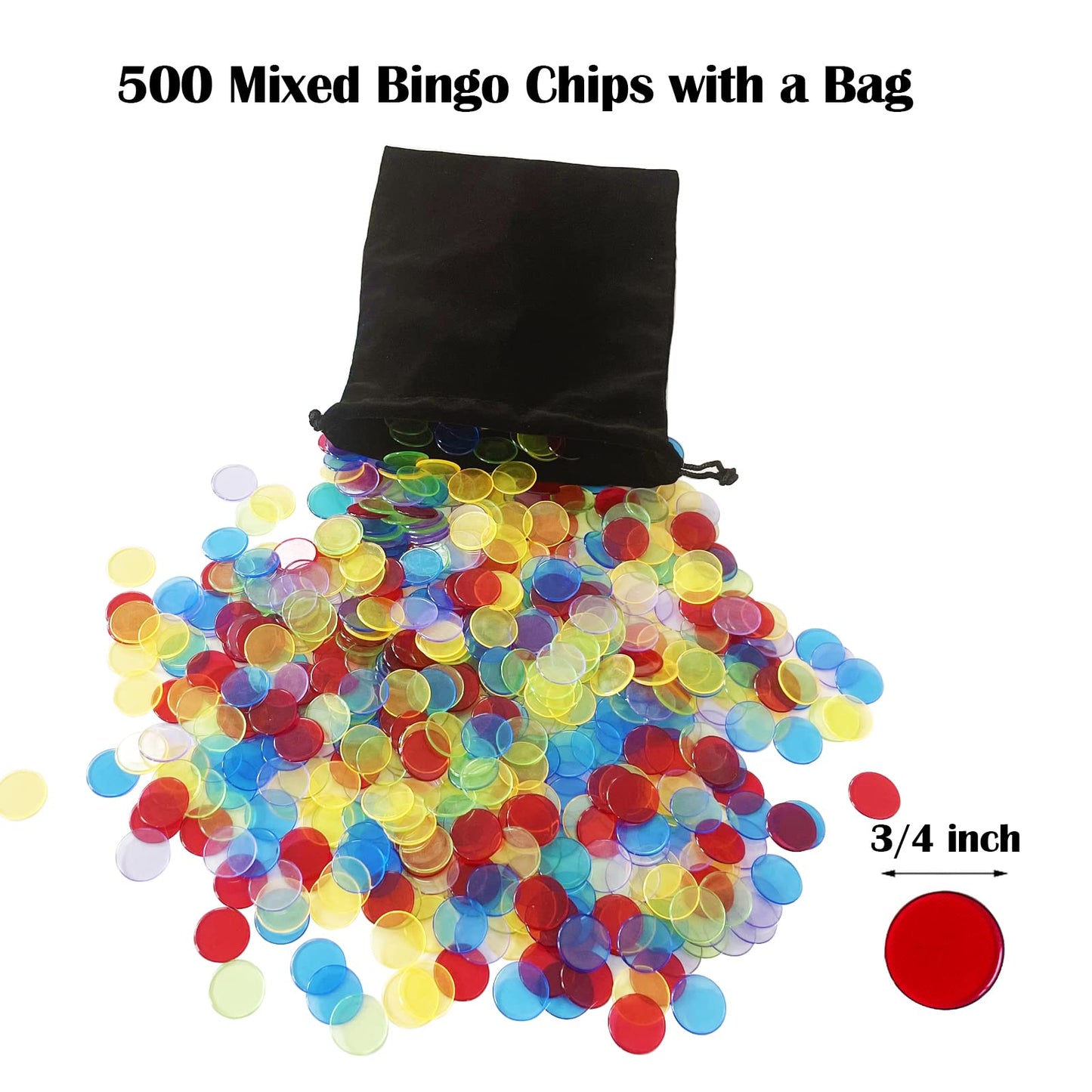 Yuanhe Jumbo Bingo Game Set – 11-Inch Metal Cage, 75 Balls, 100 Cards, 500 Chips & Master Board