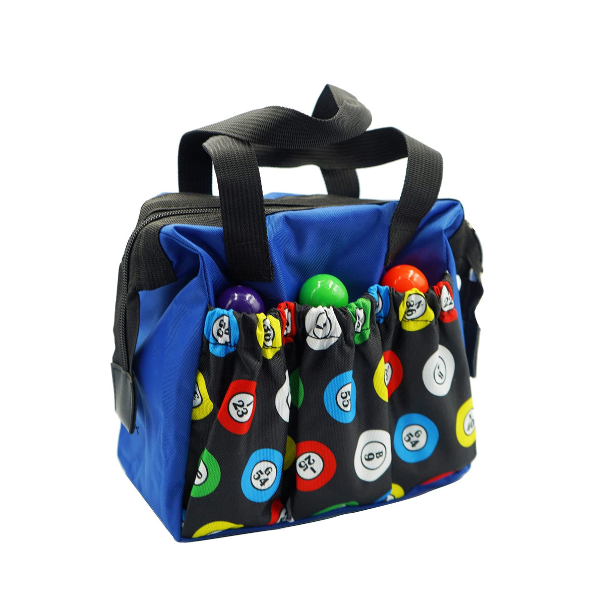 Yuanhe Bingo Dauber Bags with 6 Pockets – Blue Bingo Tote Bag