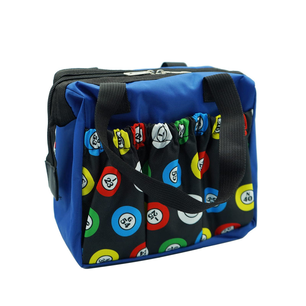 Yuanhe Bingo Dauber Bags with 6 Pockets – Blue Bingo Tote Bag