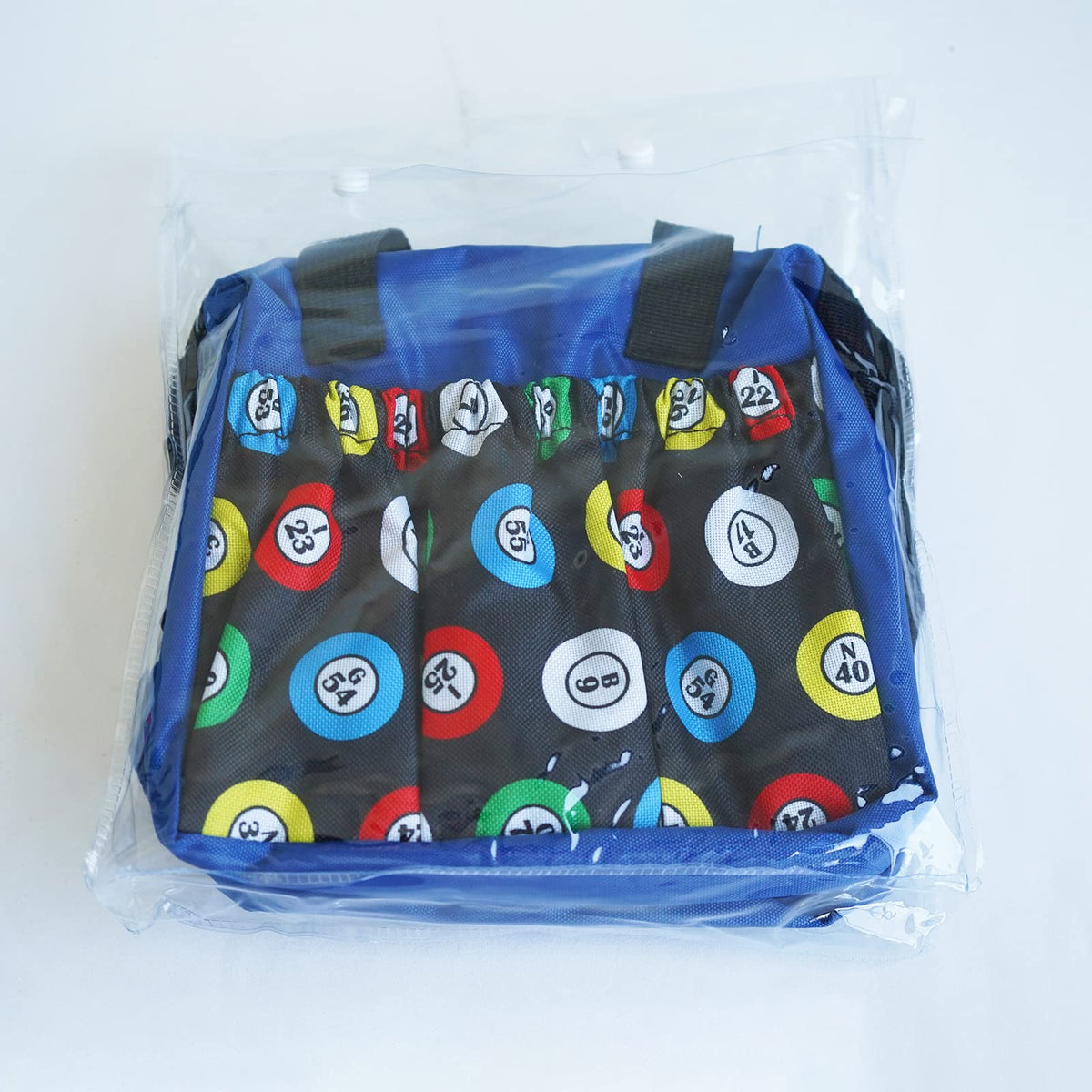 Yuanhe Bingo Dauber Bags with 6 Pockets – Blue Bingo Tote Bag