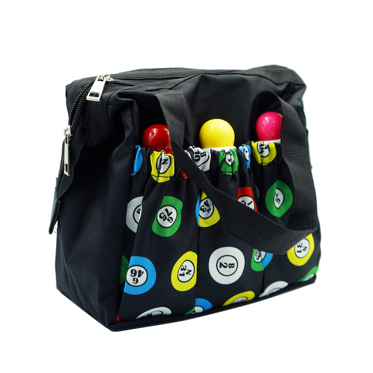 Yuanhe Bingo Dauber Bag with 6 Pockets – Black Waterproof Tote