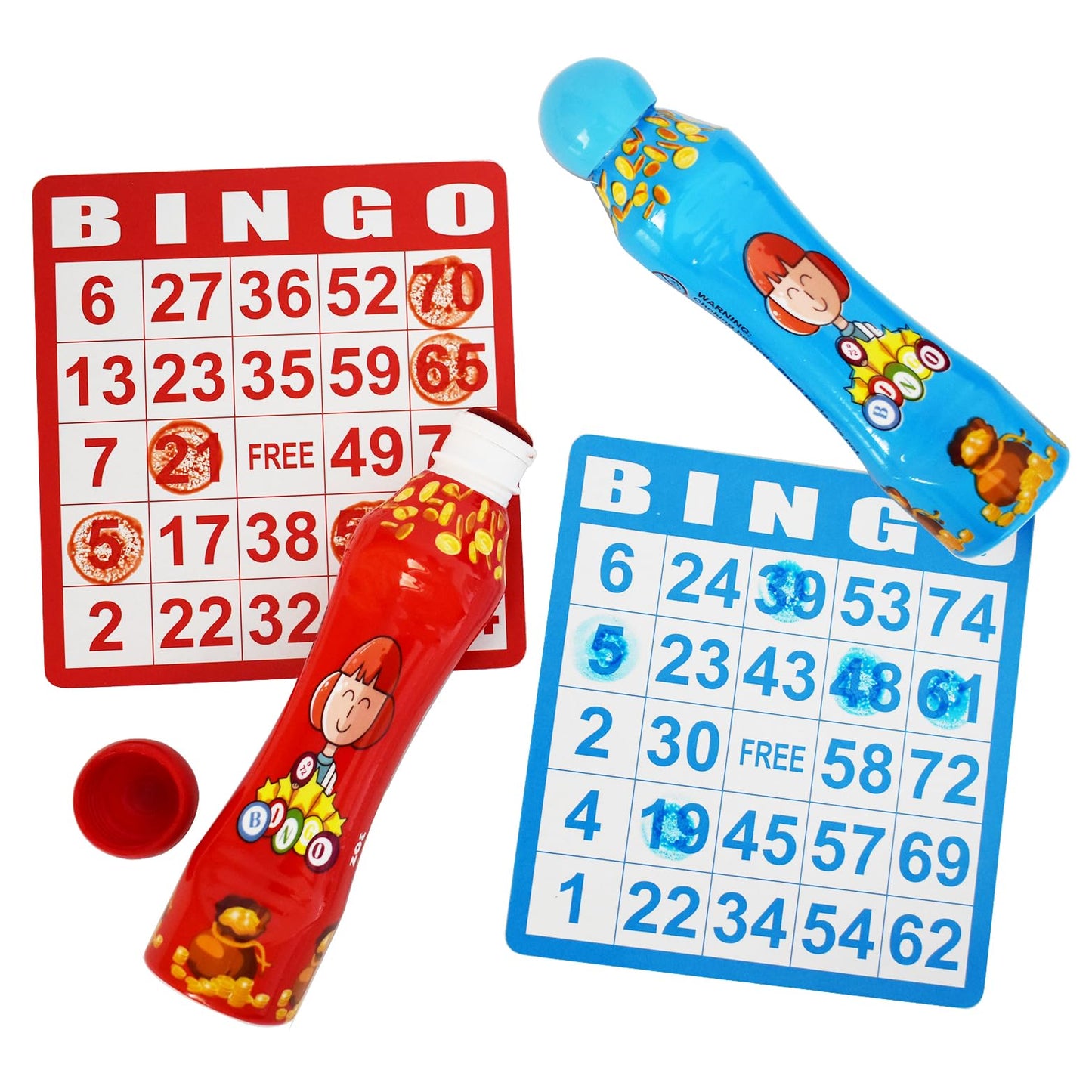 Yuanhe Bingo Daubers Dot Markers – 3 oz, 24 Pack (12 Colors) for Arts & Crafts