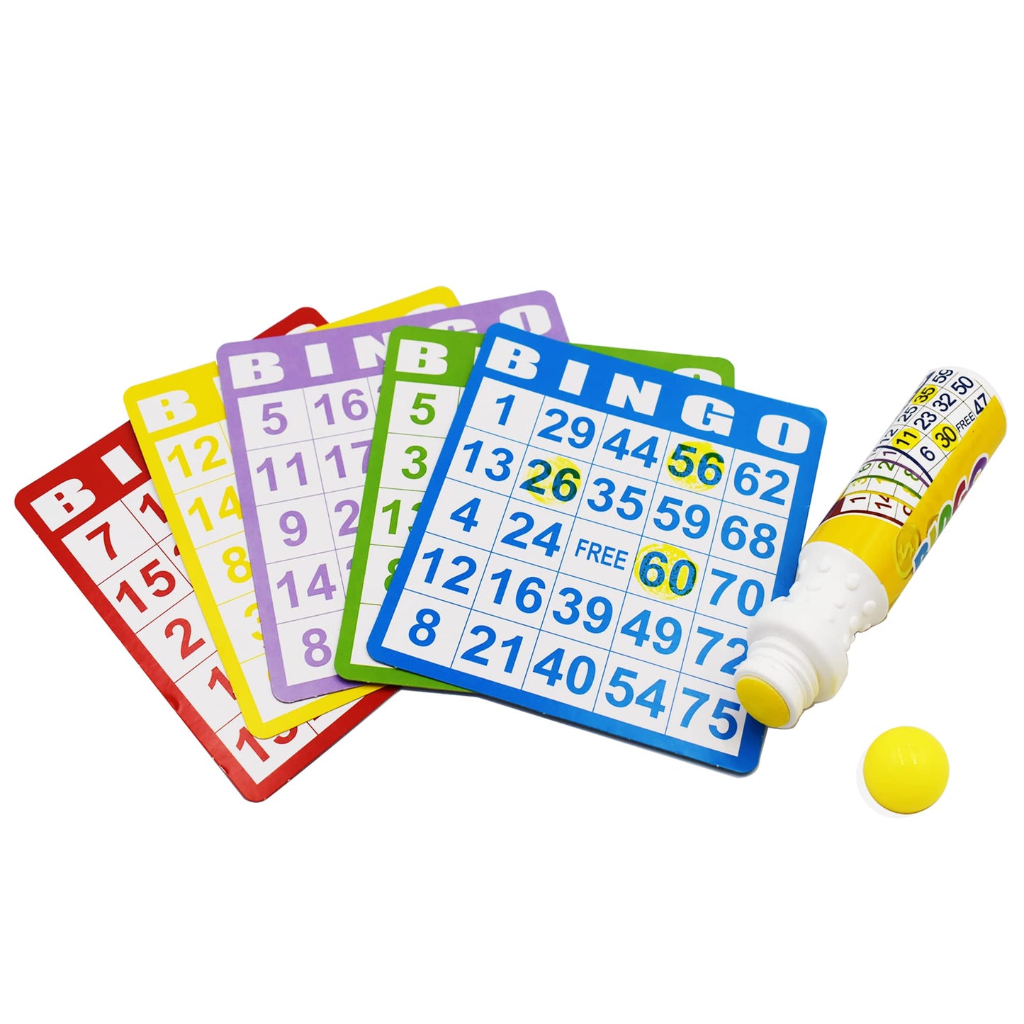 Yuanhe Bingo Daubers Dot Markers – Mixed Colors 6-Pack