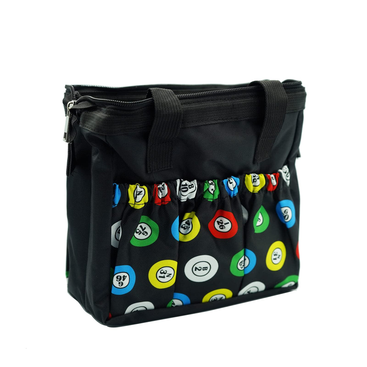 Yuanhe Bingo Dauber Bag with 6 Pockets – Black Waterproof Tote