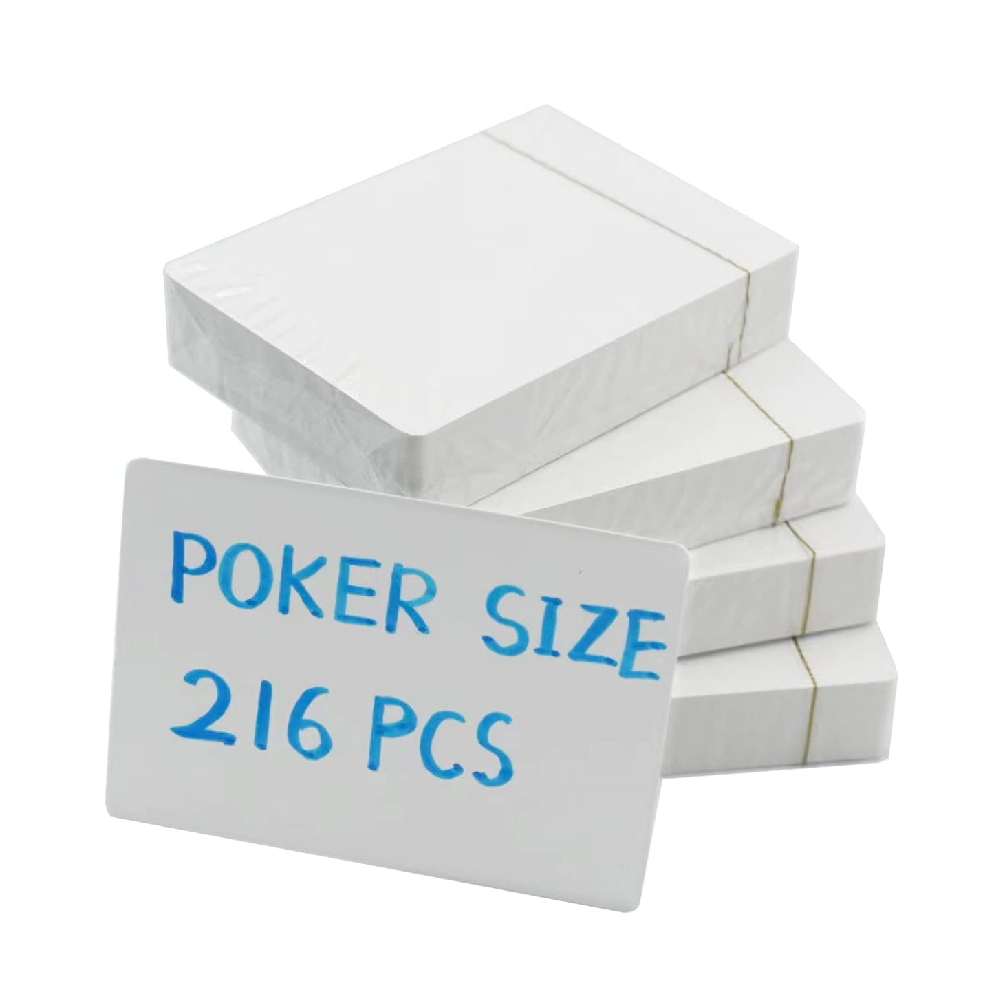 Yuanhe Blank Playing Cards – 216 Printable Poker-Size Cards for DIY Games