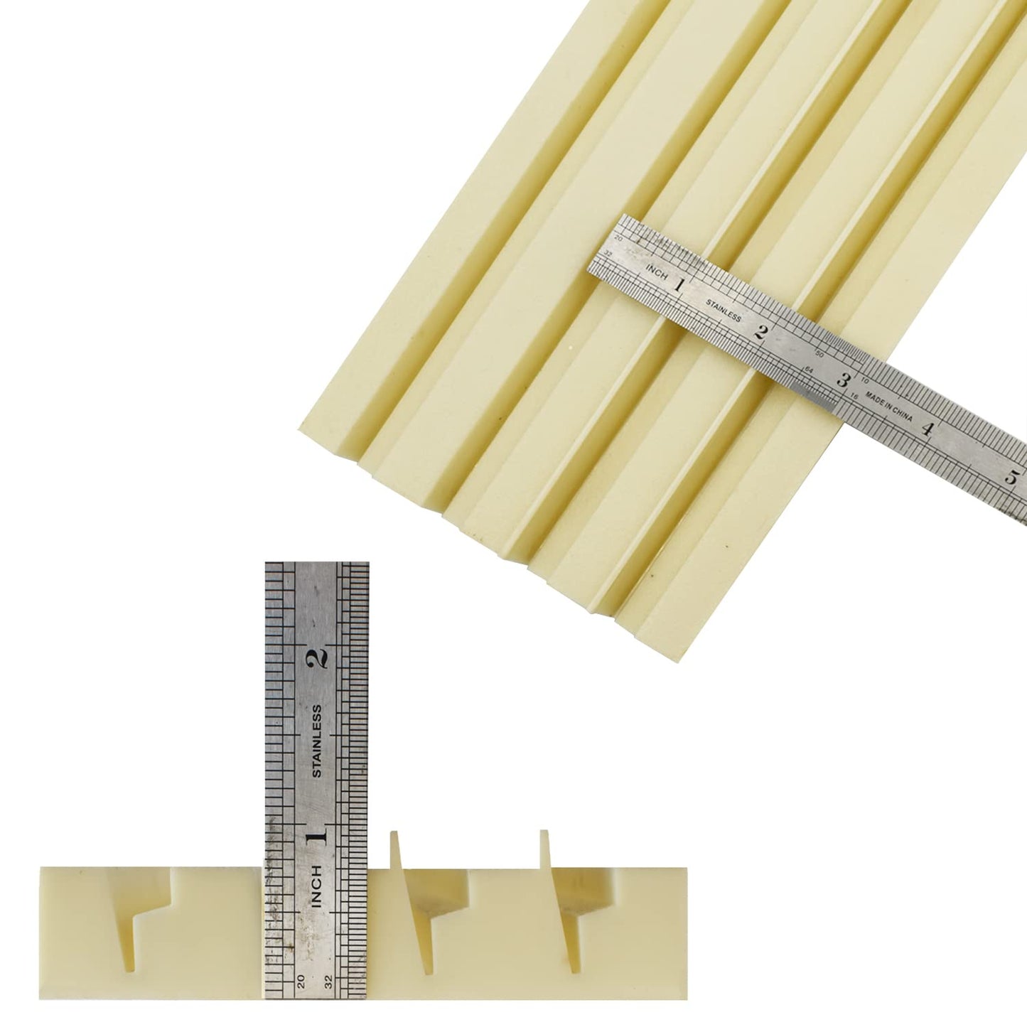 Yuanhe Domino Card Holders 4-Pack – Deep-Groove Racks for Dominoes & Cards, 11.81 x 4.92 x 0.98 in