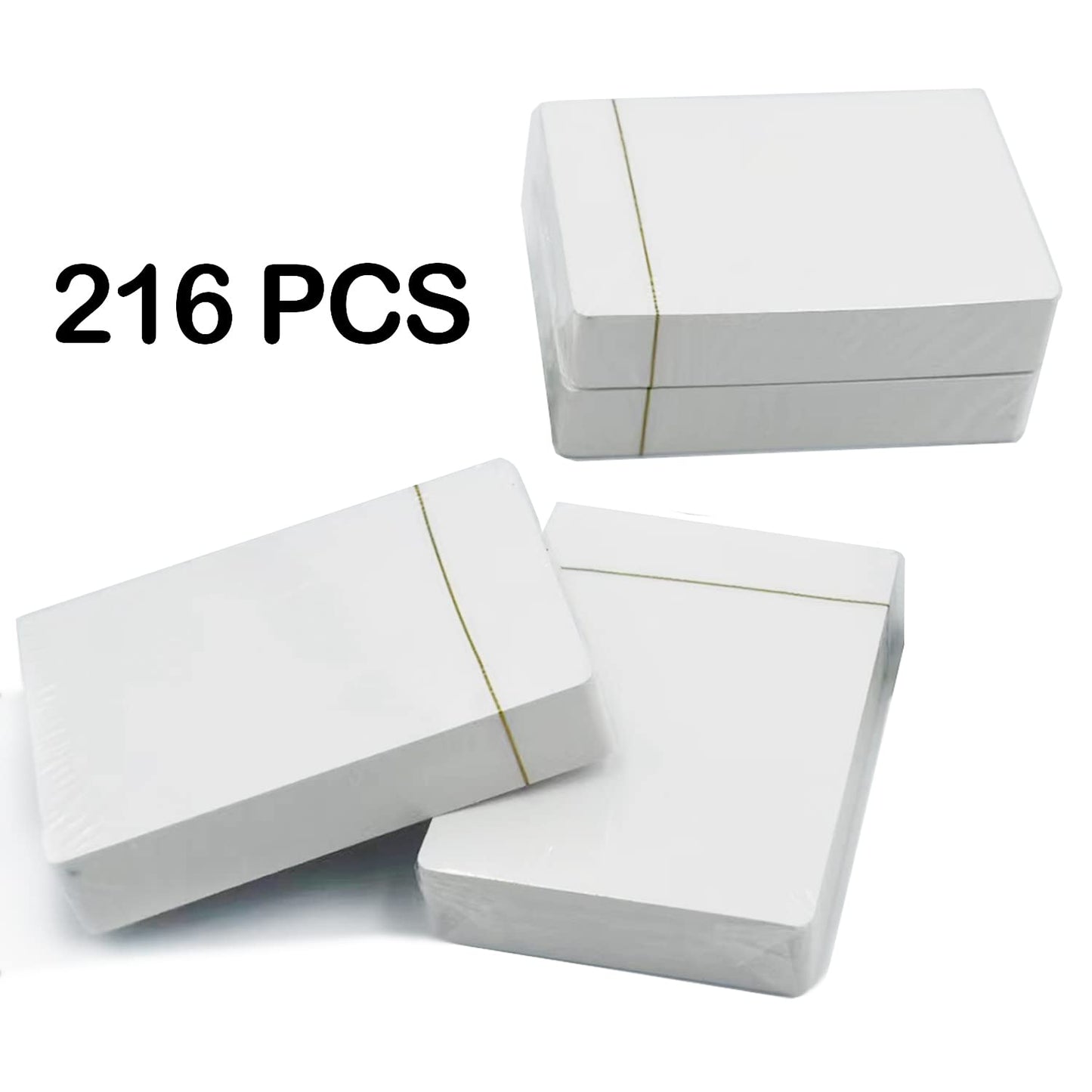 Yuanhe Blank Playing Cards – 216 Printable Poker-Size Cards for DIY Games