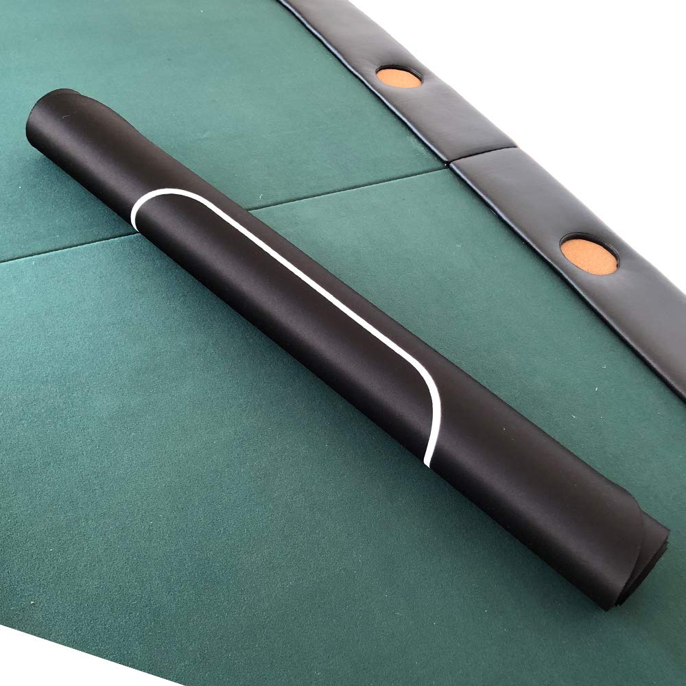 Yuanhe 70 x 35 in Portable Rectangle Poker Table Top – Sure Stick Rubber Foam (Black)