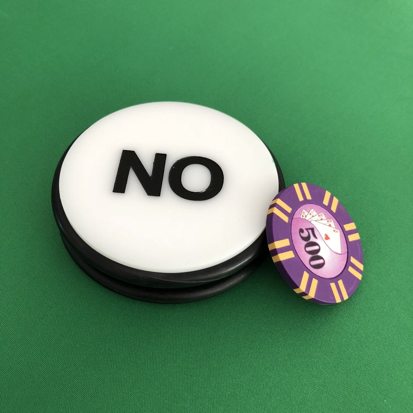 Yuanhe Casino Craps Dealer Button - 3-Inch On/Off Puck for Poker & Card Games