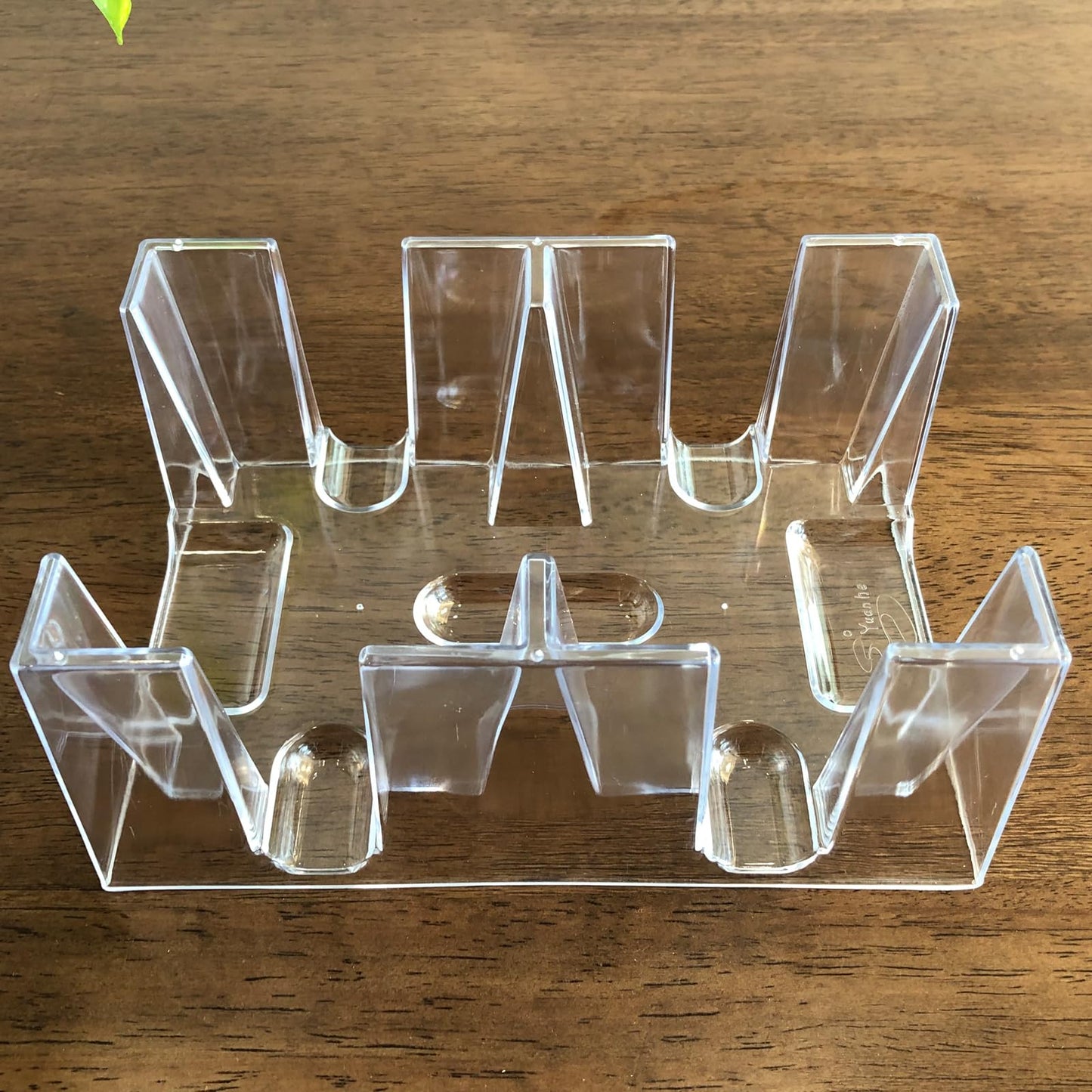 Yuanhe 6-Deck Clear Canasta Card Tray | Durable, Stackable Card Holder