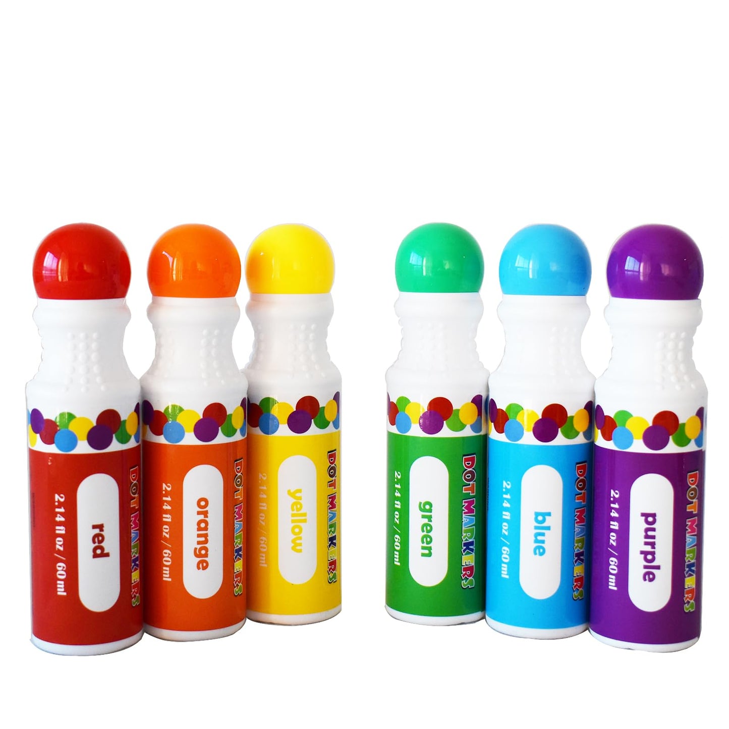 Yuanhe Dot Markers Bingo Daubers – 6 Washable Colors for Toddlers & Kids Art