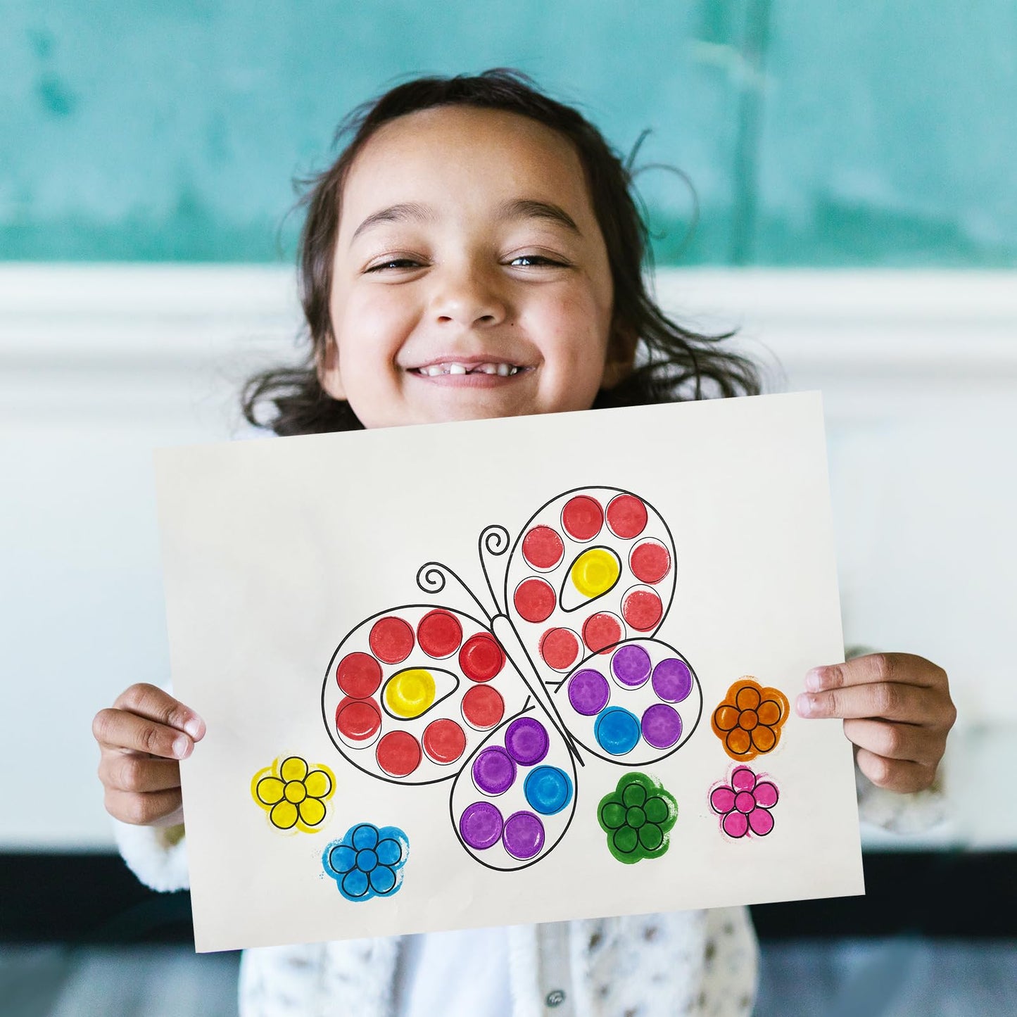 Yuanhe Dot Markers Bingo Daubers – 6 Washable Colors for Toddlers & Kids Art
