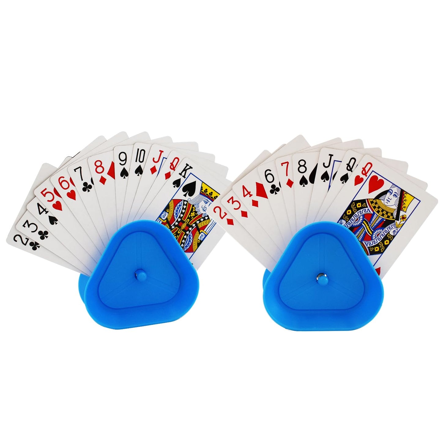 Yuanhe Triangle Hands-Free Card Holders – 4 Pack for Poker & Family Games