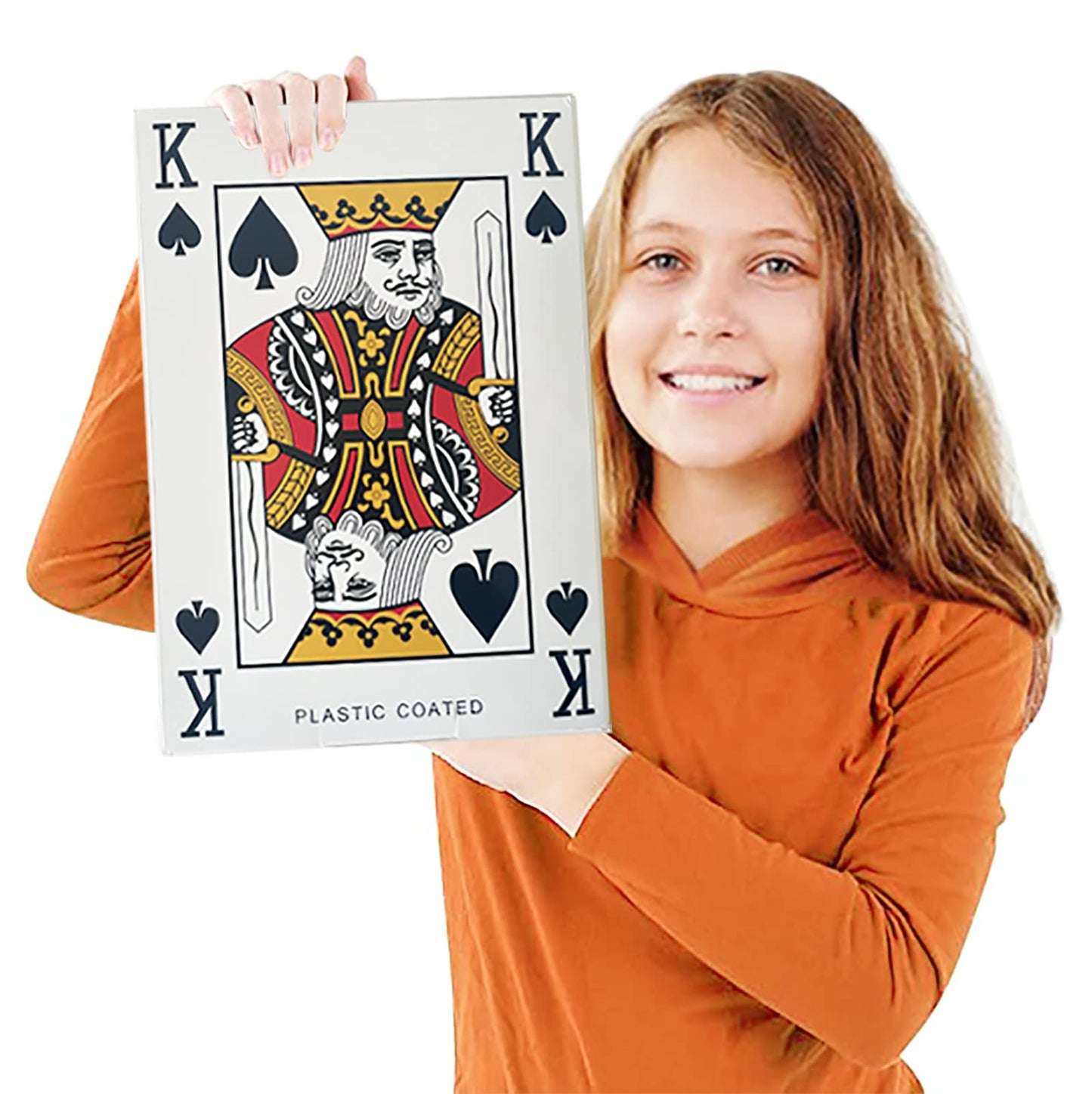Yuanhe Jumbo Deck of Playing Cards – Giant 10.5 x 14.5 Inch Cards for Casino Parties