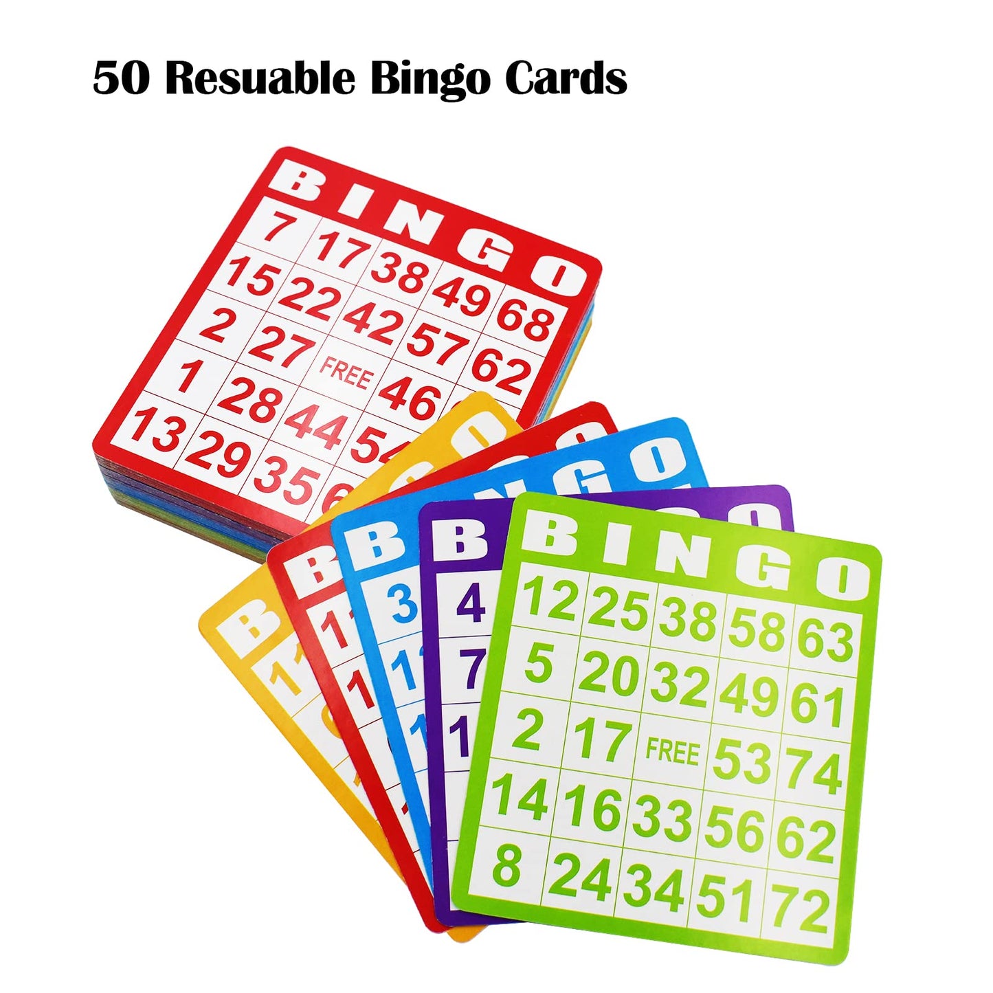 Yuanhe Deluxe Bingo Game Set – Metal Cage, 75 Balls, 50 Cards, 300 Chips + Master Board