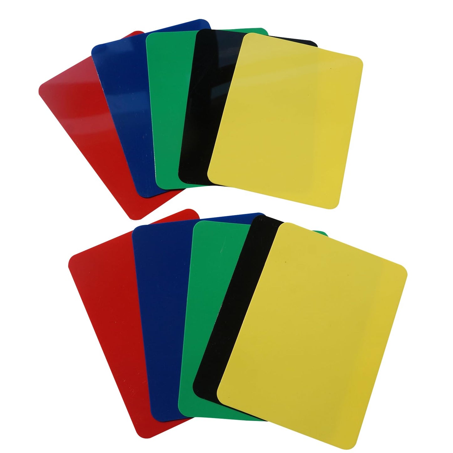 Yuanhe 10-pack Poker Cut Cards – Multi-Color Poker Size Cutting Cards for Home Games