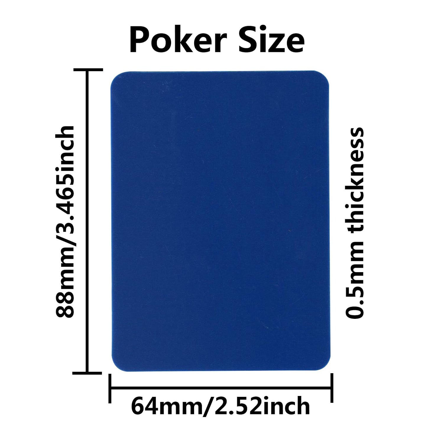 Yuanhe 10-pack Poker Cut Cards – Multi-Color Poker Size Cutting Cards for Home Games