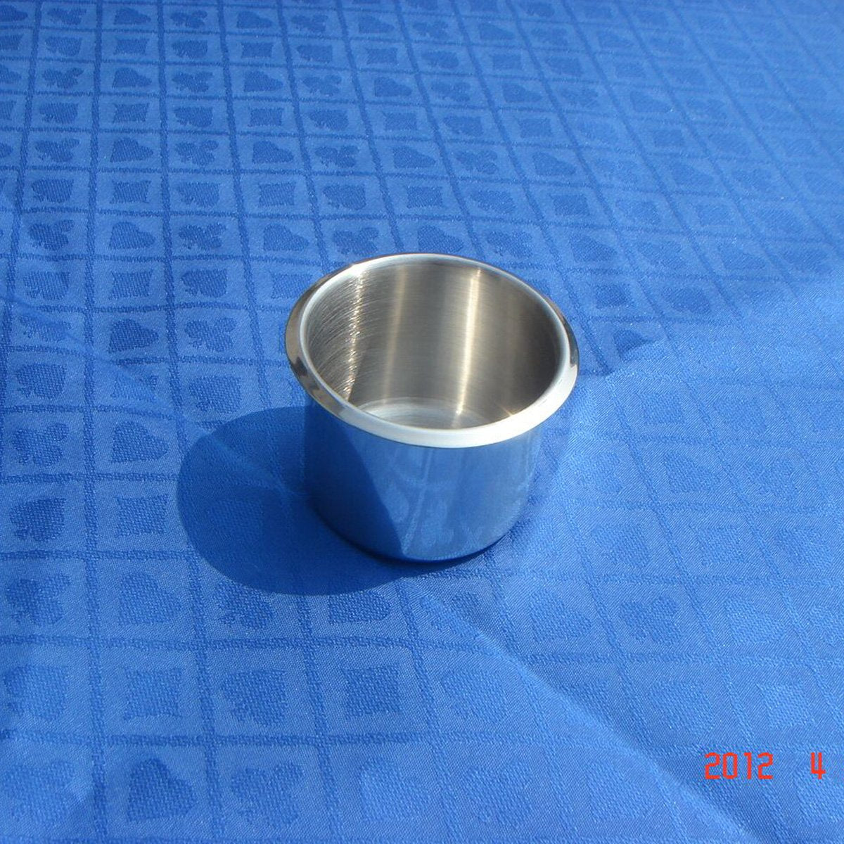 Yuanhe 10-Pack Stainless Steel Drop-In Cup Holder Inserts for Game Tables