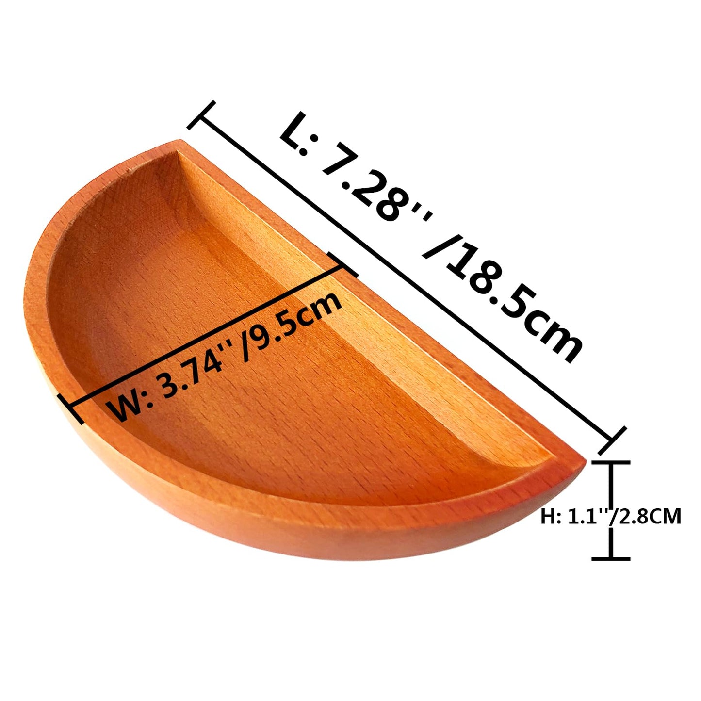 Yuanhe Craps Dice Boat Tray – Wood Casino Dice Bowl Holder for Home & Casino Tables
