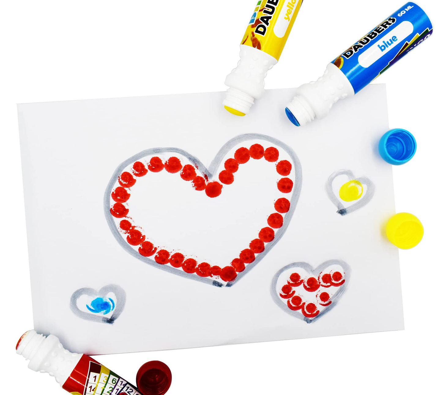 Yuanhe Bingo Daubers 24-Pack Mixed Colors – Quick-Dry, Leakage-Proof Dot Markers