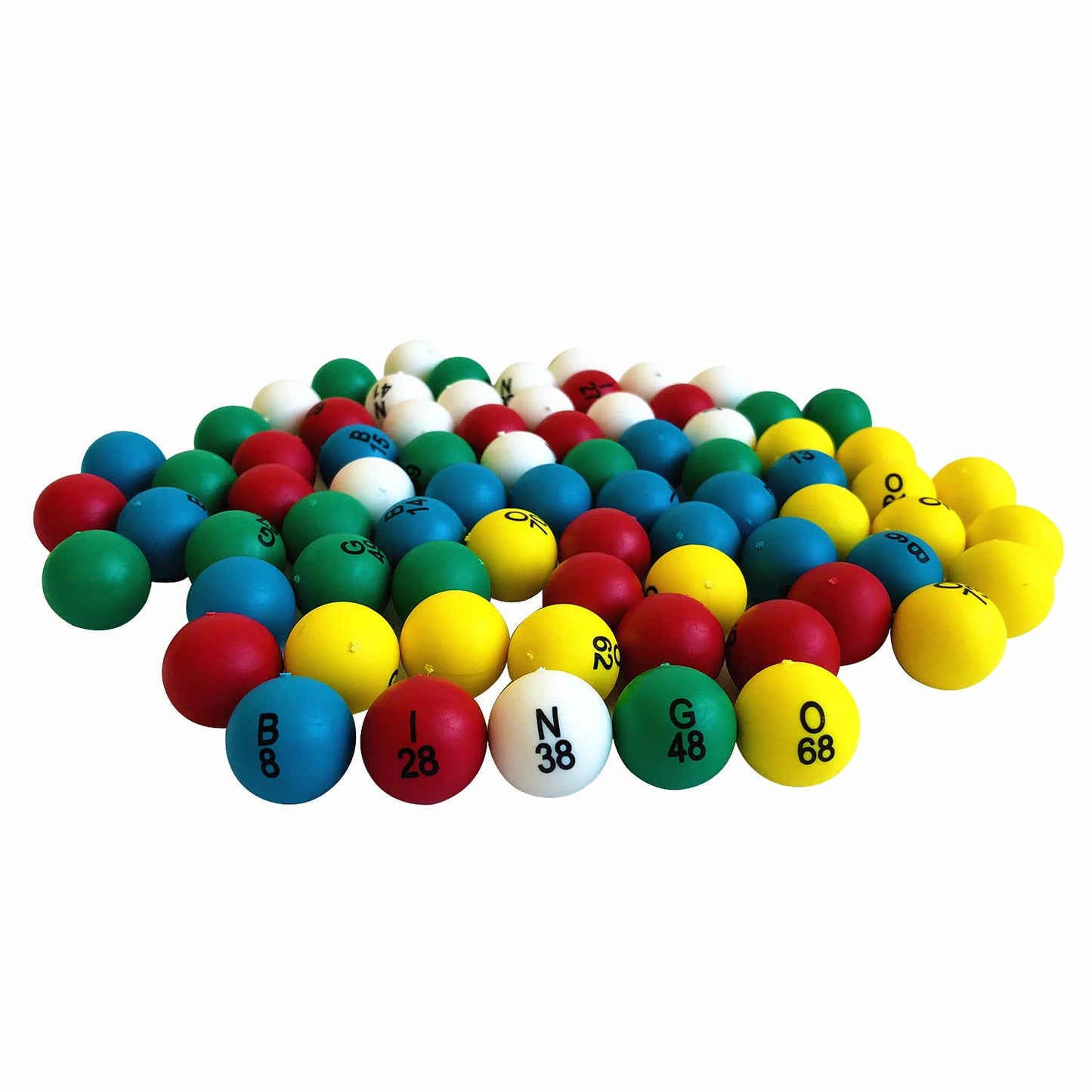 Yuanhe 0.8 Inch Bingo Balls – 75 Count for Jumbo Cages & Boards