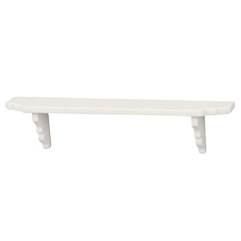 YuanHolumid 2Pcs White Dollhouse Wall Shelf – 1:12 Scale Miniature Doll House Decor Accessories