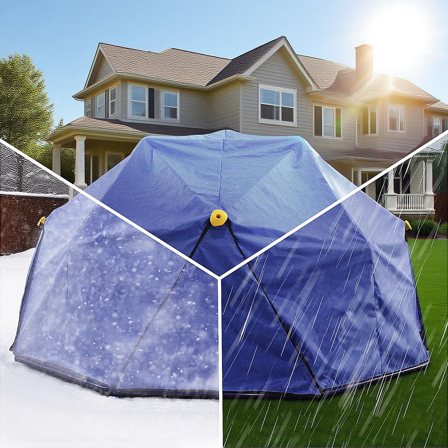 YuAnWe 10ft Dome Canopy Cover for Outdoor Play — UV-Resistant, Breathable, Washable