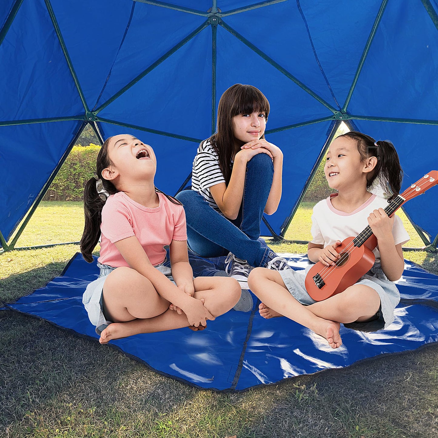 YuAnWe 10ft Dome Canopy Cover for Outdoor Play — UV-Resistant, Breathable, Washable