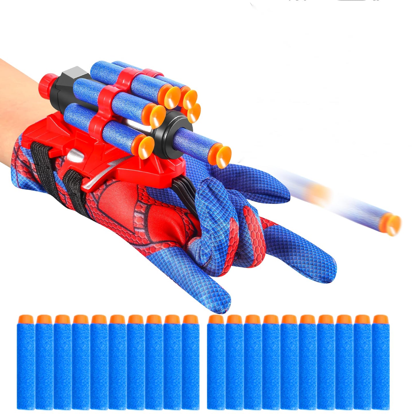 YUCCKYOU Realistic Spider Soft Bullet Shooter — Wrist Cosplay Blaster for Kids 8+