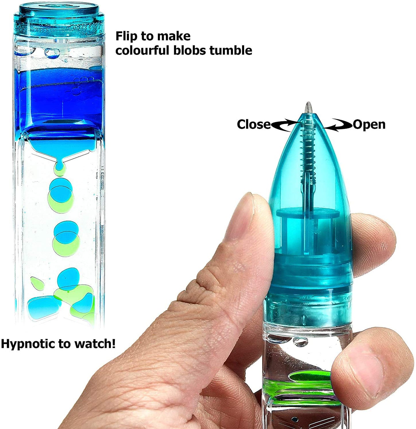 Yue Motion Lava Pens – Colorful Fidget Desk Toys for Focus & Relaxation (2 Pack)