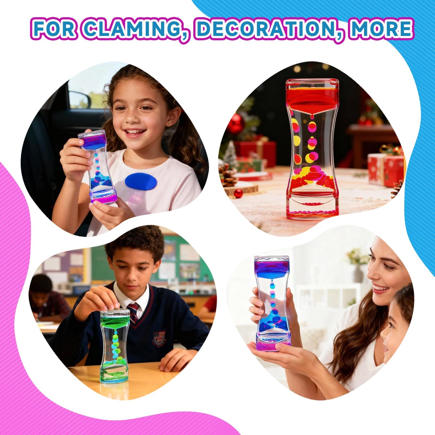 YUE MOTION Liquid Motion Bubbler – Calming Fidget Toy for Focus, Stress Relief, Desk Decor